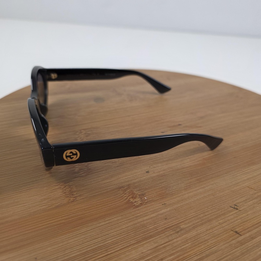 Gucci GG1579S Sunglasses Womens 53-22-140 Black Gray Oval Tinted Plastic Italy - Picture 2 of 16